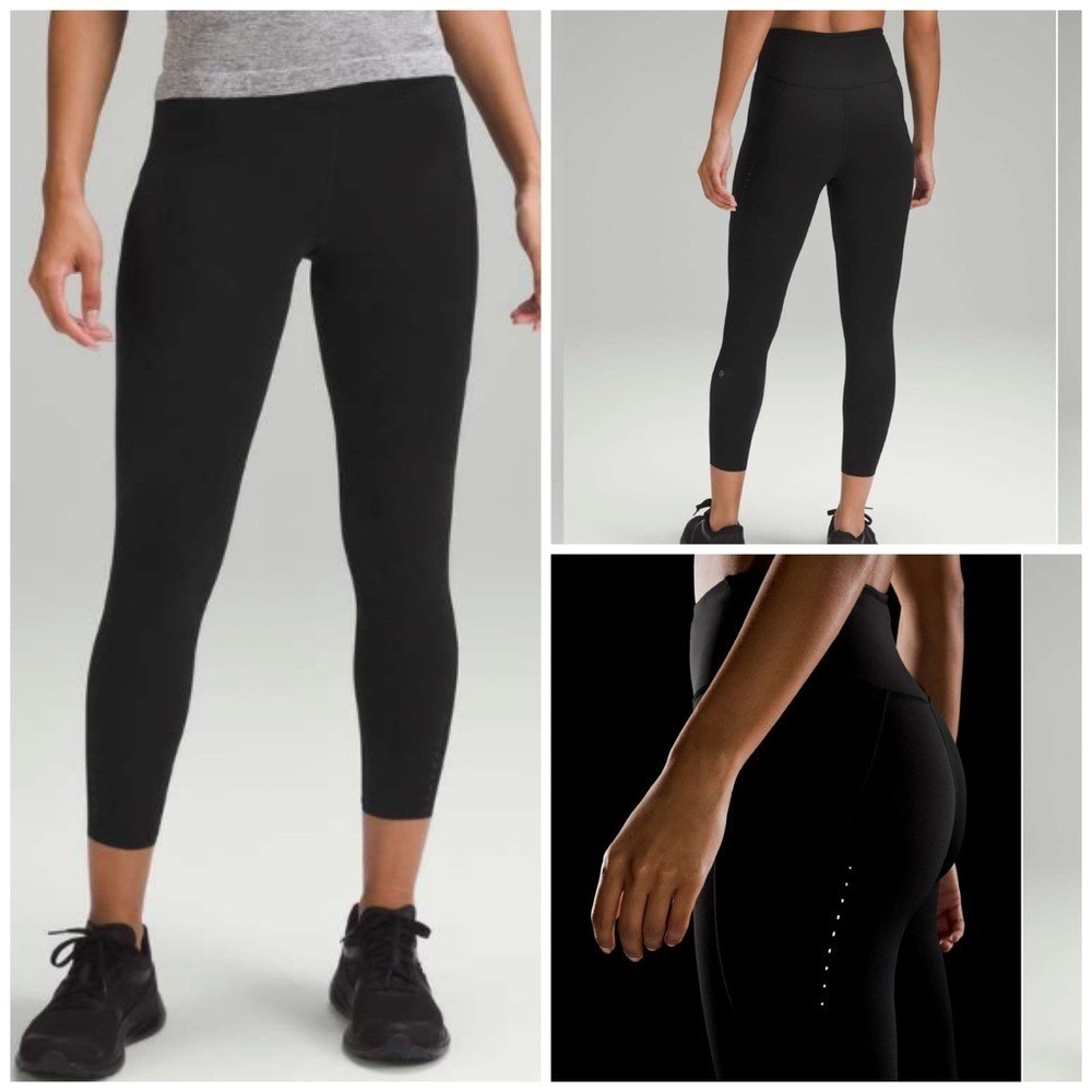 Lululemon Fast and High-Rise Tight 25" Pockets Black size 6 NWT $128